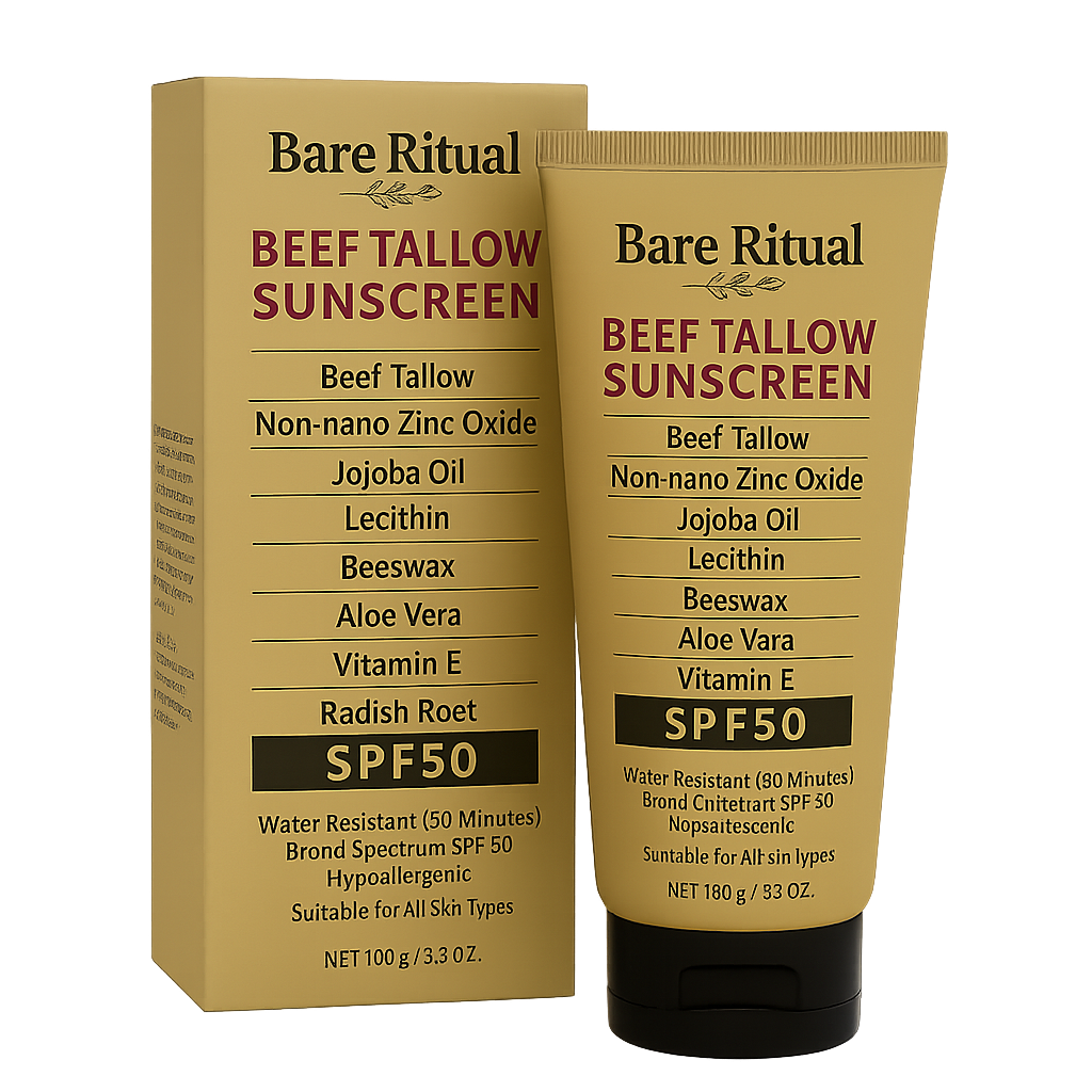 Beef Tallow Sunscreen SPF 50 - Protects Your Results
